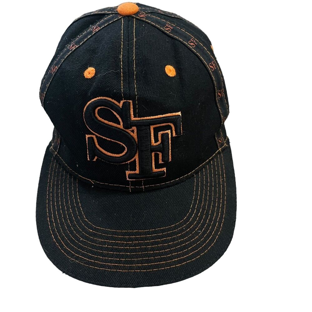 Loga‎ San Francisco Giants Fitted Hat Adult Small Contrast Stitch Embroidered